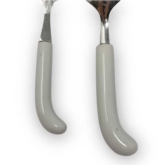 Lord & Taylor Blue White Stainless Steel Ceramic Cheese Slicer & Cake Server - Picture 6 of 9